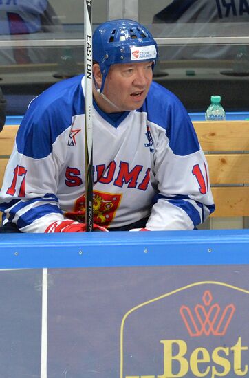 Hockey. World Legends Hockey League. Russia vs Finland