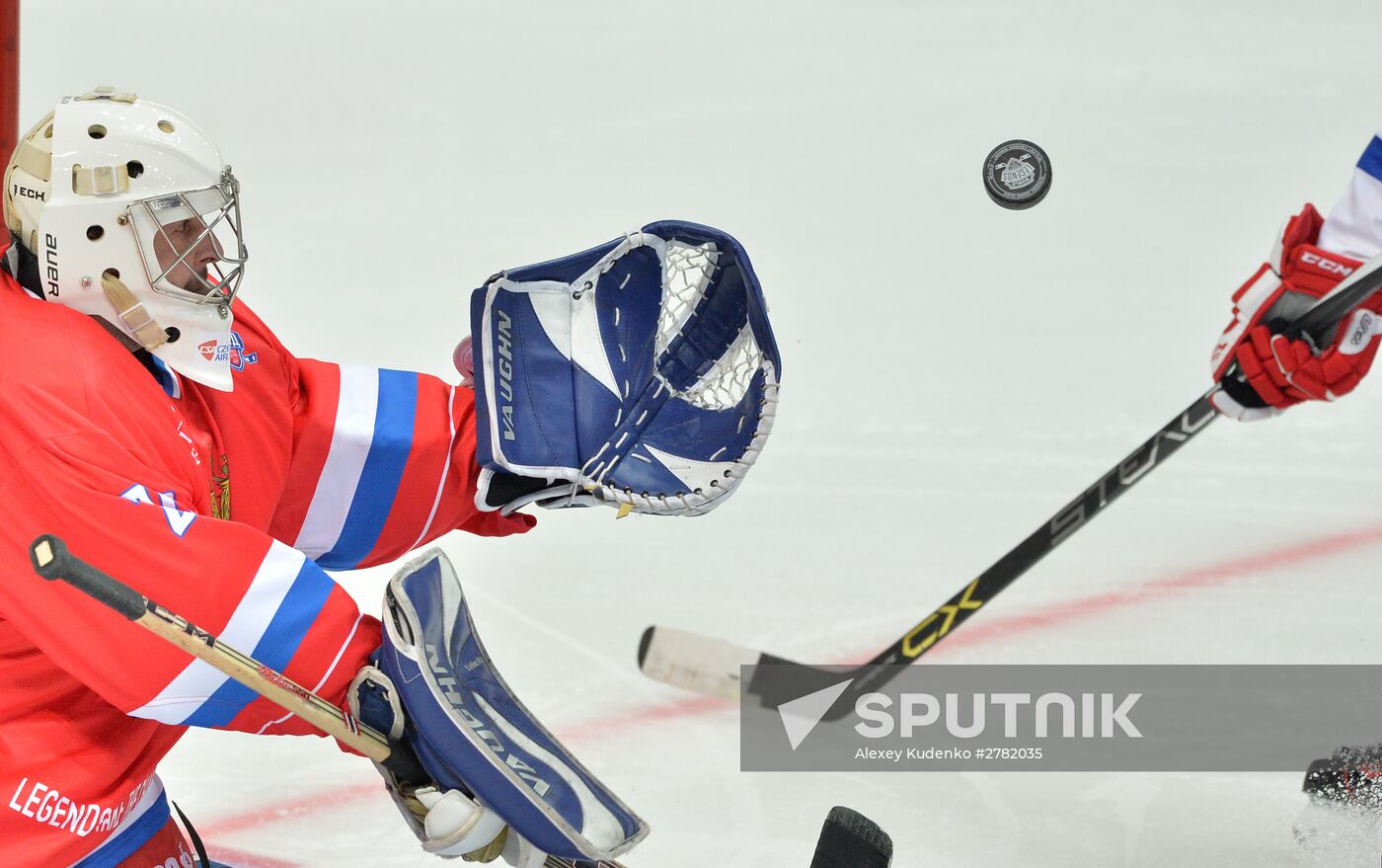 Hockey. World Legends Hockey League. Russia vs Finland