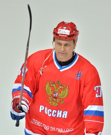 Hockey. World Legends Hockey League. Russia vs Finland