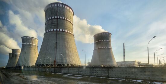 Ukrainian President Petro Poroshenko visits Rovenskaya nuclear power plant