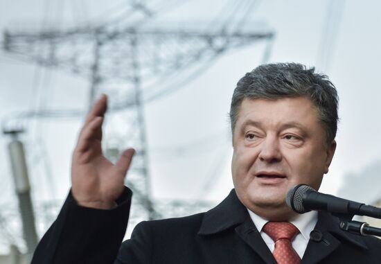 Ukrainian President Petro Poroshenko visits Rovenskaya nuclear power plant