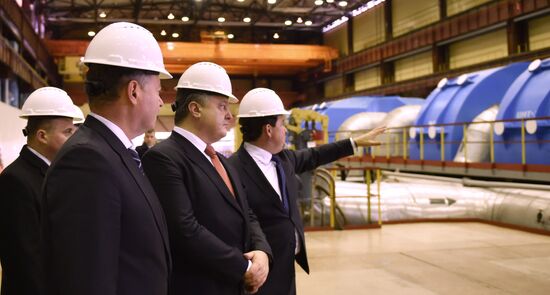 Ukrainian President Petro Poroshenko visits Rovenskaya nuclear power plant