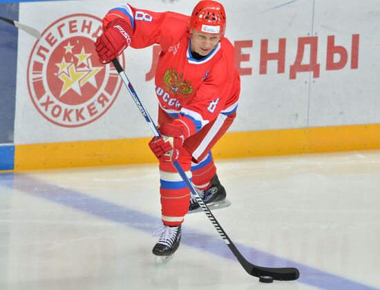 Hockey. World Legends Hockey League. Russia vs Finland