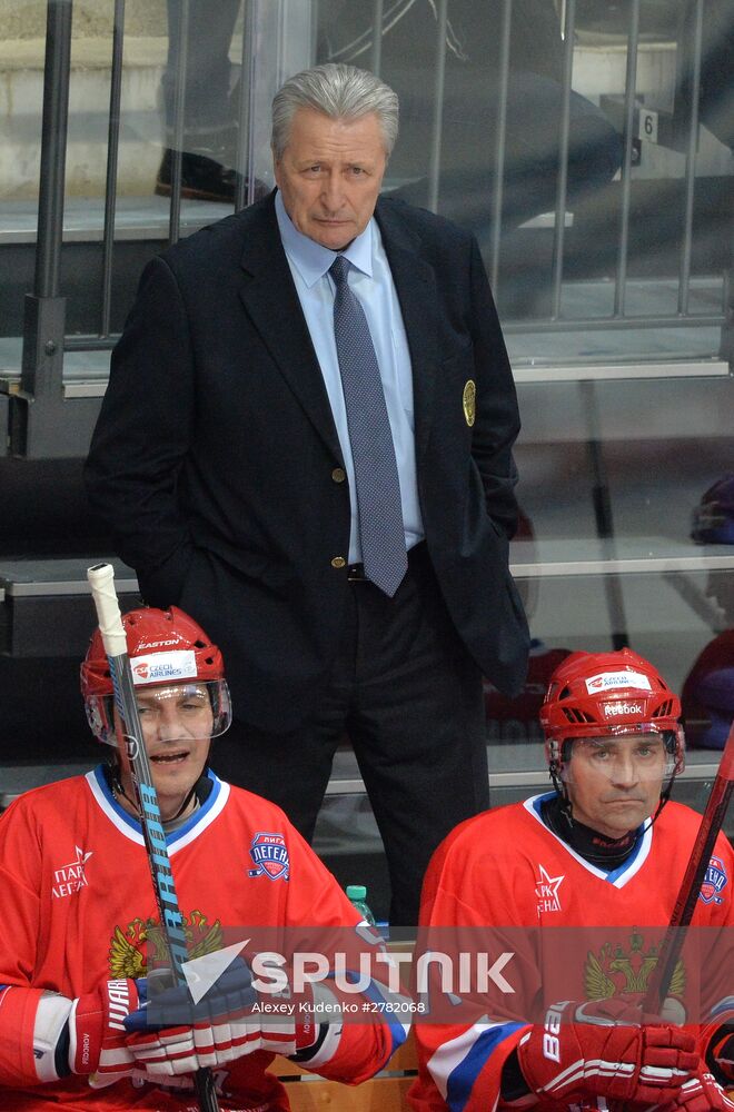 Hockey. World Legends Hockey League. Russia vs Finland