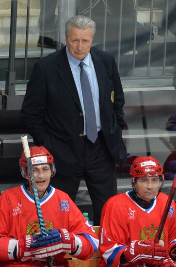 Hockey. World Legends Hockey League. Russia vs Finland