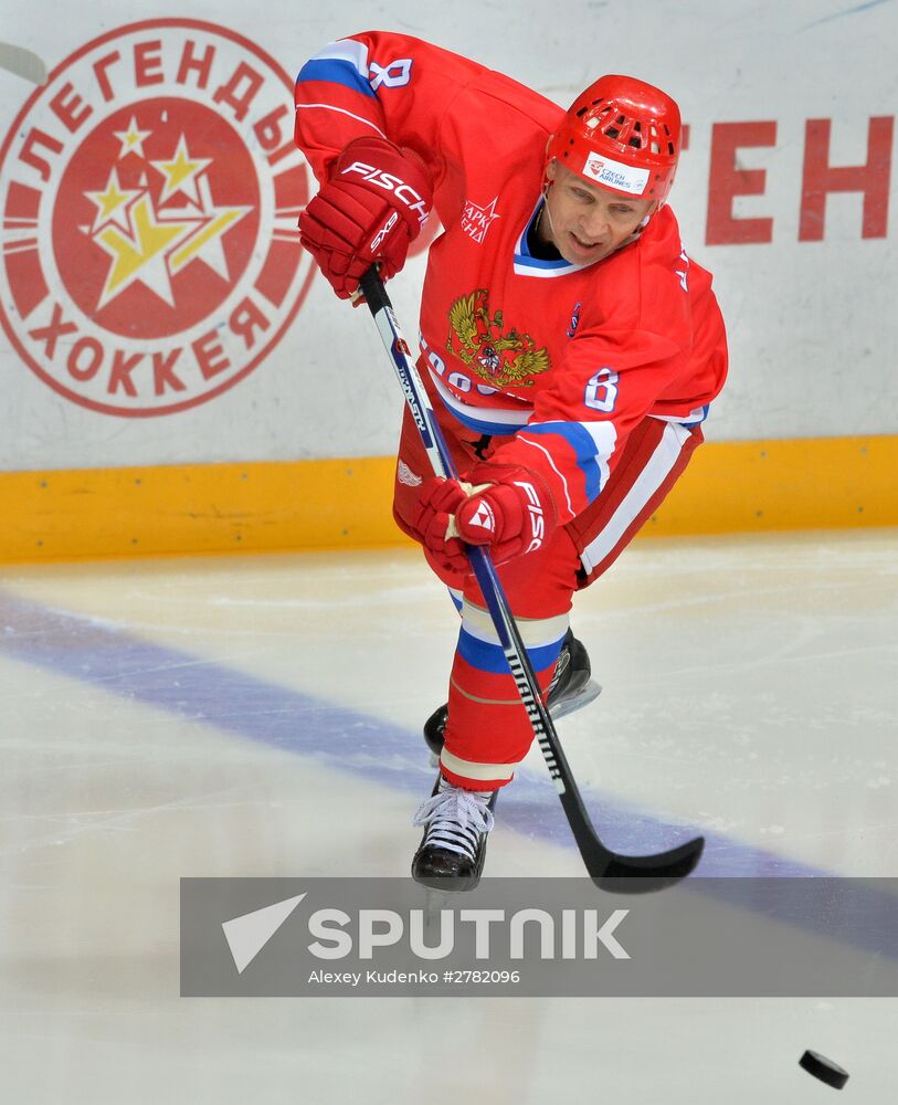 Hockey. World Legends Hockey League. Russia vs Finland