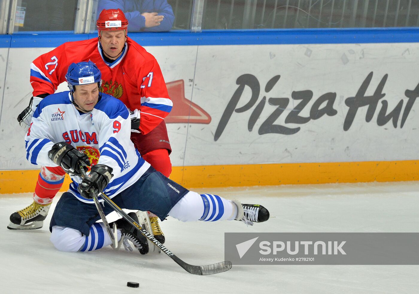 Hockey. World Legends Hockey League. Russia vs Finland