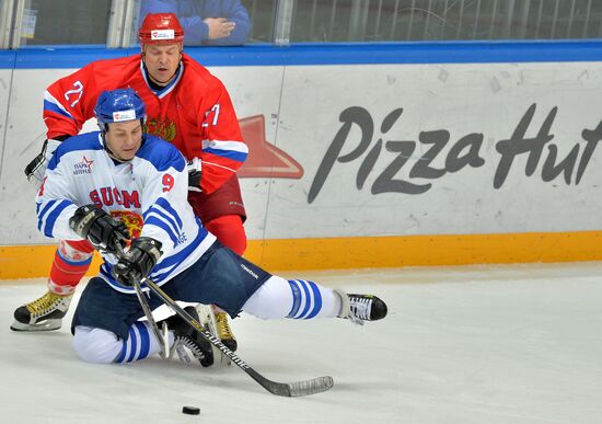 Hockey. World Legends Hockey League. Russia vs Finland