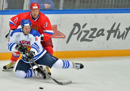 Hockey. World Legends Hockey League. Russia vs Finland