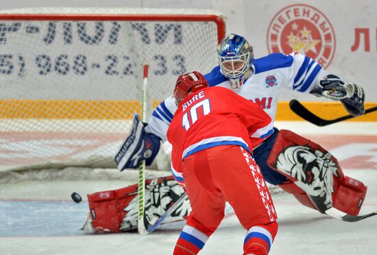 Hockey. World Legends Hockey League. Russia vs Finland