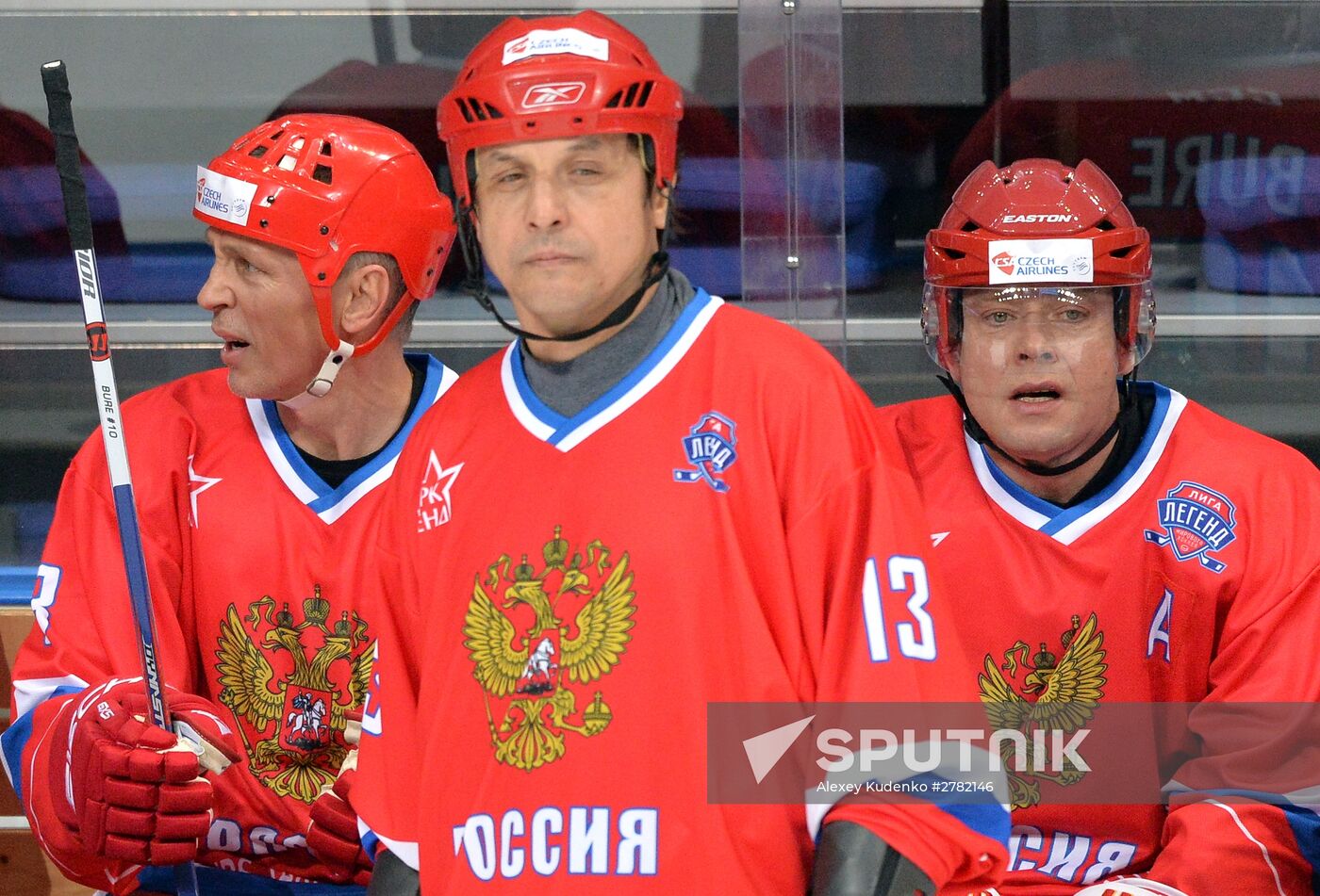 Hockey. World Legends Hockey League. Russia vs Finland