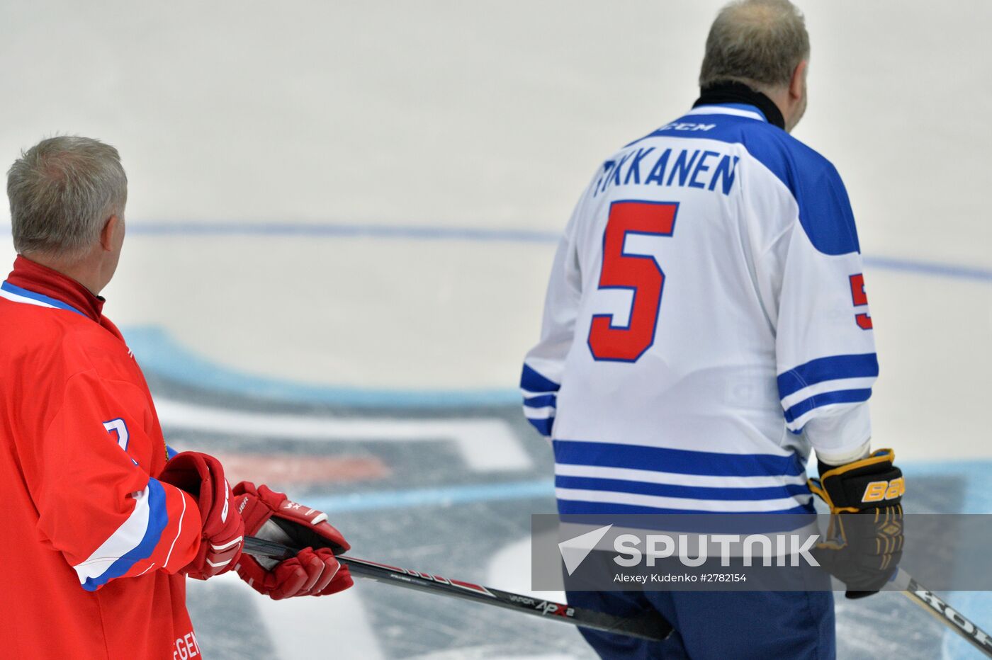 Hockey. World Legends Hockey League. Russia vs Finland