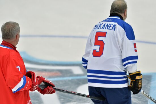 Hockey. World Legends Hockey League. Russia vs Finland