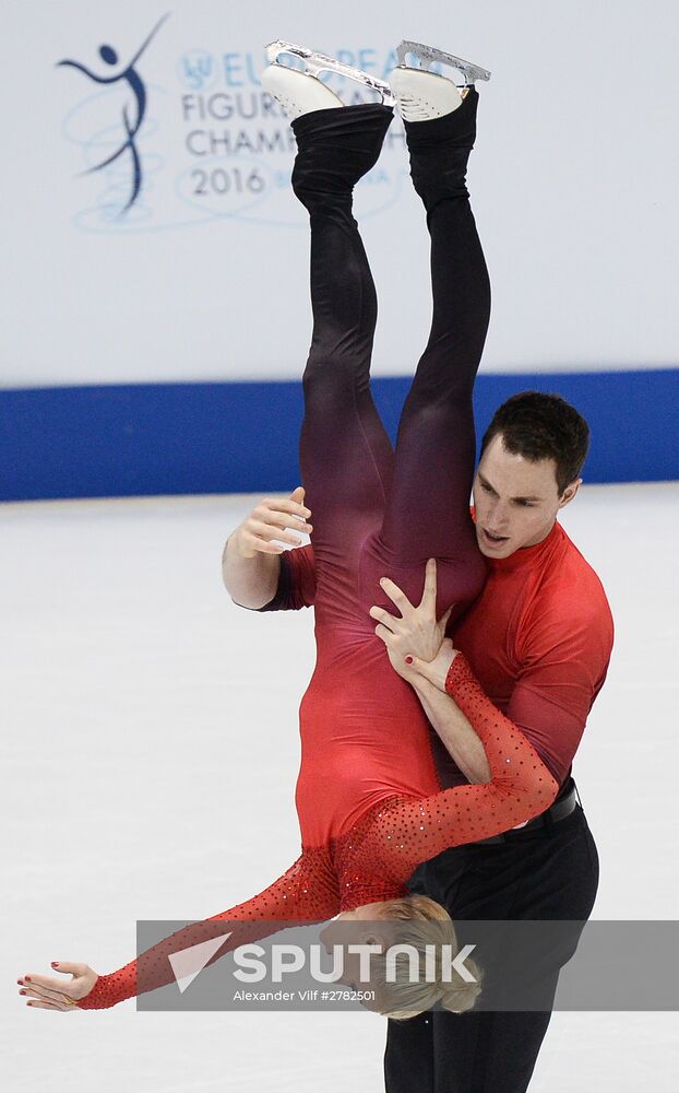 European Figure Skating Championships. Pairs. Free skating