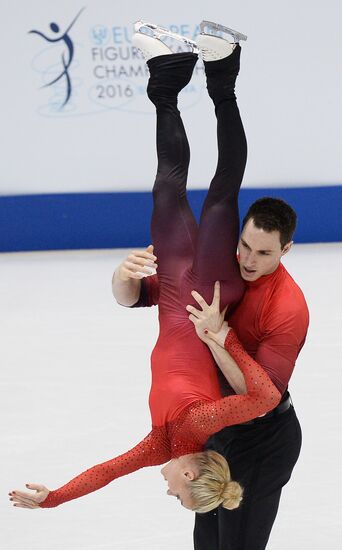 European Figure Skating Championships. Pairs. Free skating