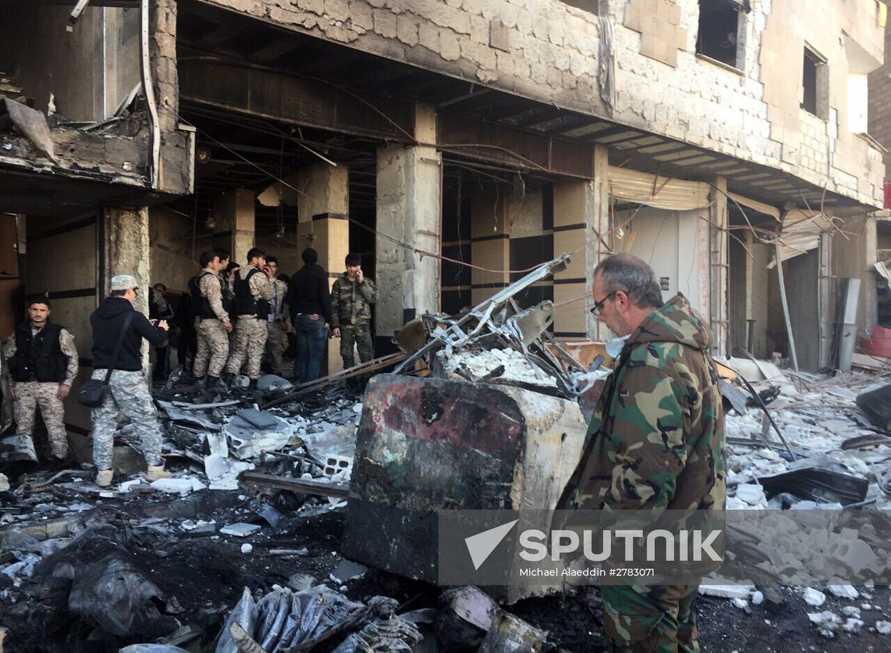 Aftermath of double terror attack in Sayyidah Zaynab, Damascus