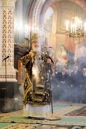 Patriarch Kirill conducts liturgy on his enthronement day