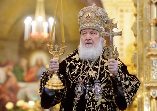 Patriarch Kirill conducts liturgy on his enthronement day