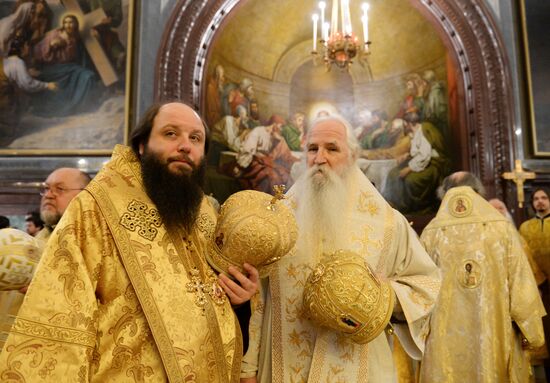 Patriarch Kirill conducts liturgy on his enthronement day
