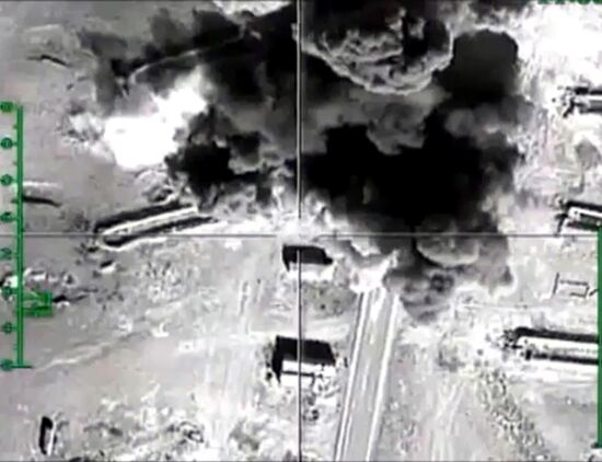 Russian warplanes destroy ISIS infrastructure in Syria