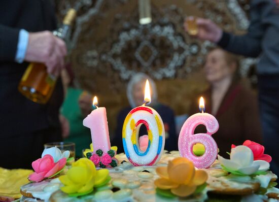 Crimea's Simpheropol district's oldest resident celebrates 106th birthday