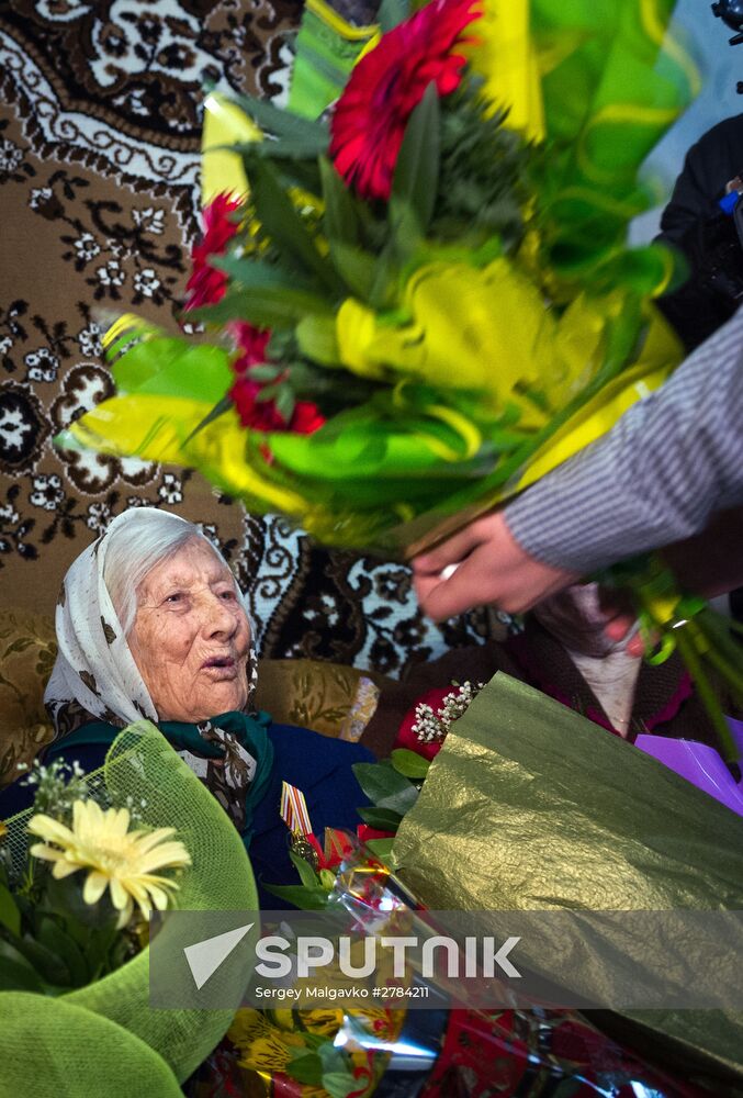 Crimea's Simpheropol district's oldest resident celebrates 106th birthday