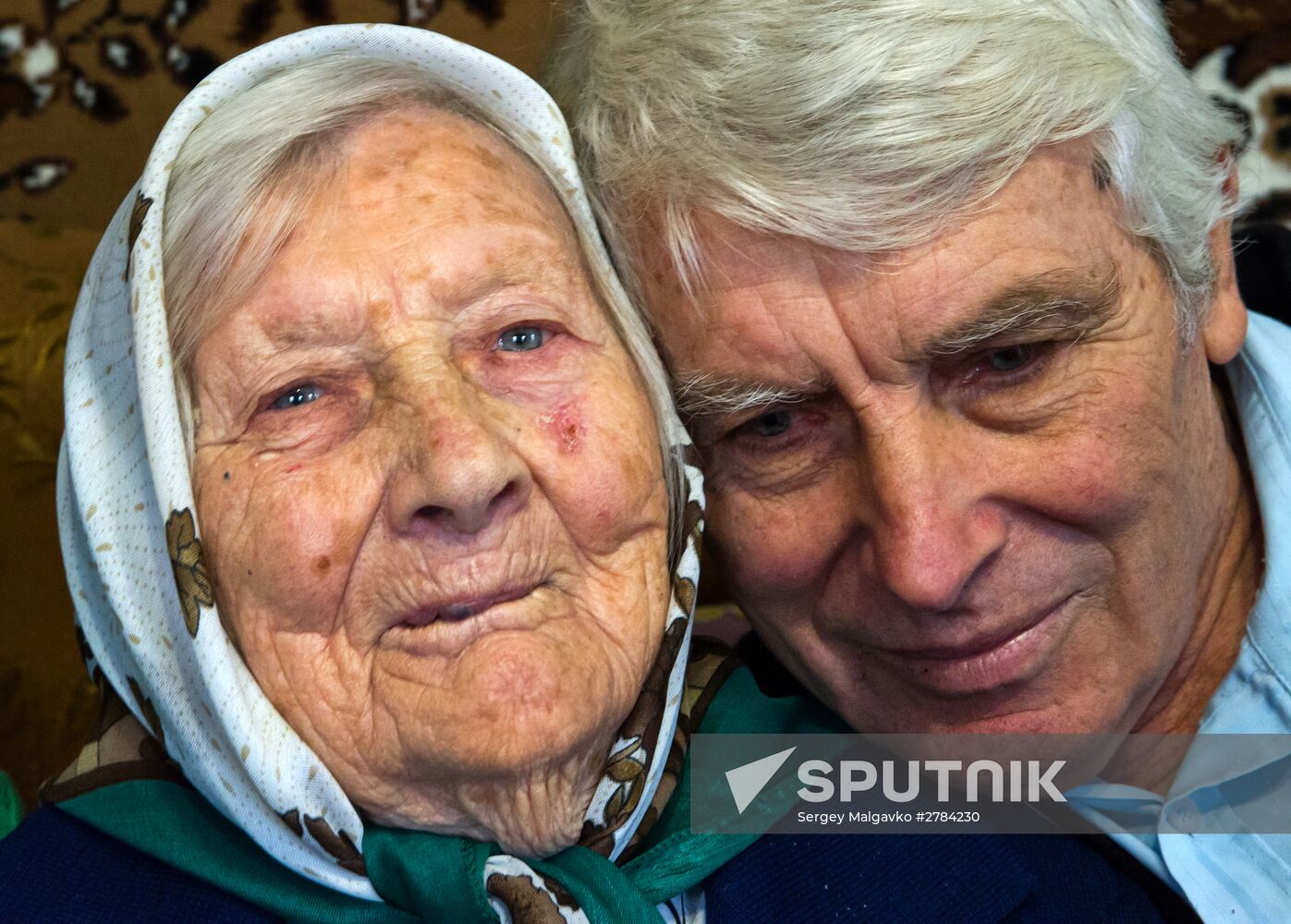 Agafya Dyachkova from Simferopol District on her 106th birthday