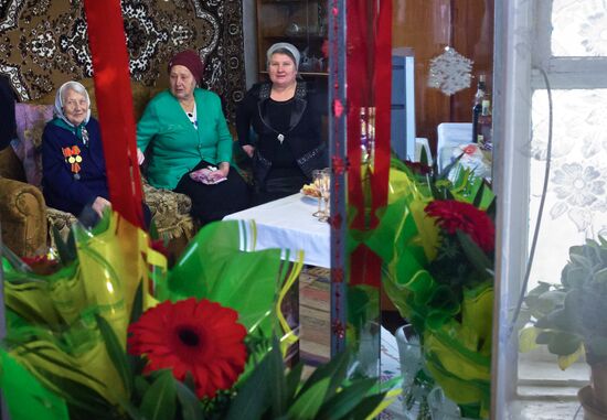 Agafya Dyachkova from Simferopol District on her 106th birthday