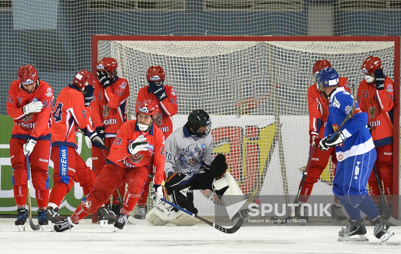Bandy World Championship. Russia vs Finland