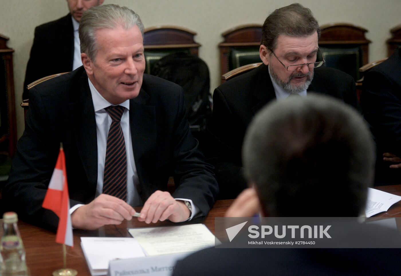 Economic Development Minister Alexei Ulyukayev meets with Vice Chancellor of Austria Reinhold Mitterlehner