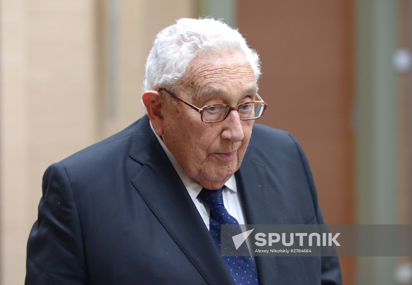 Russian President Vladimir Putin's meeting with former U.S. Secretary of State Henry Kissinger