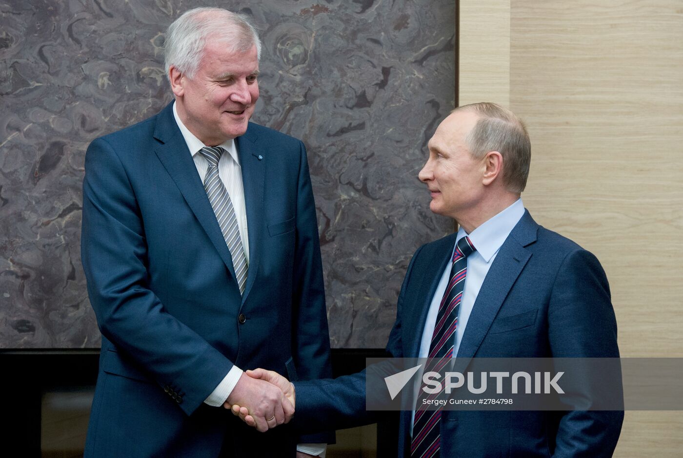 Russian President Vladimir Putin's meeting with Minister-President of Bavaria Horst Seehofer