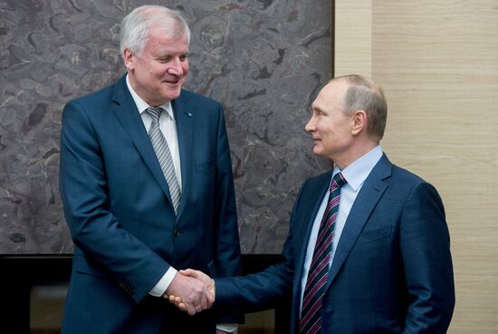Russian President Vladimir Putin's meeting with Minister-President of Bavaria Horst Seehofer