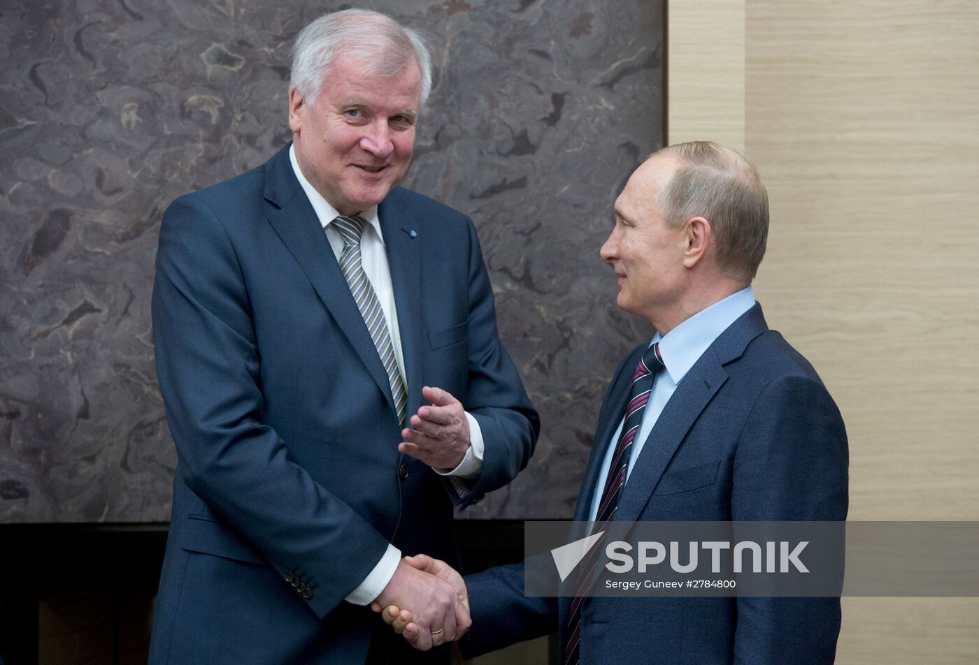 Russian President Vladimir Putin's meeting with Minister-President of Bavaria Horst Seehofer