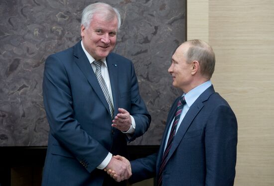 Russian President Vladimir Putin's meeting with Minister-President of Bavaria Horst Seehofer