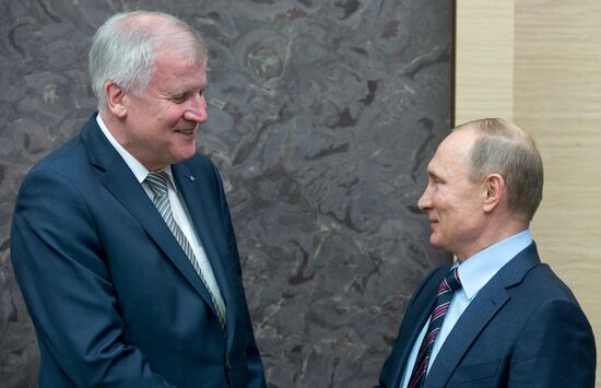 Russian President Vladimir Putin's meeting with Minister-President of Bavaria Horst Seehofer