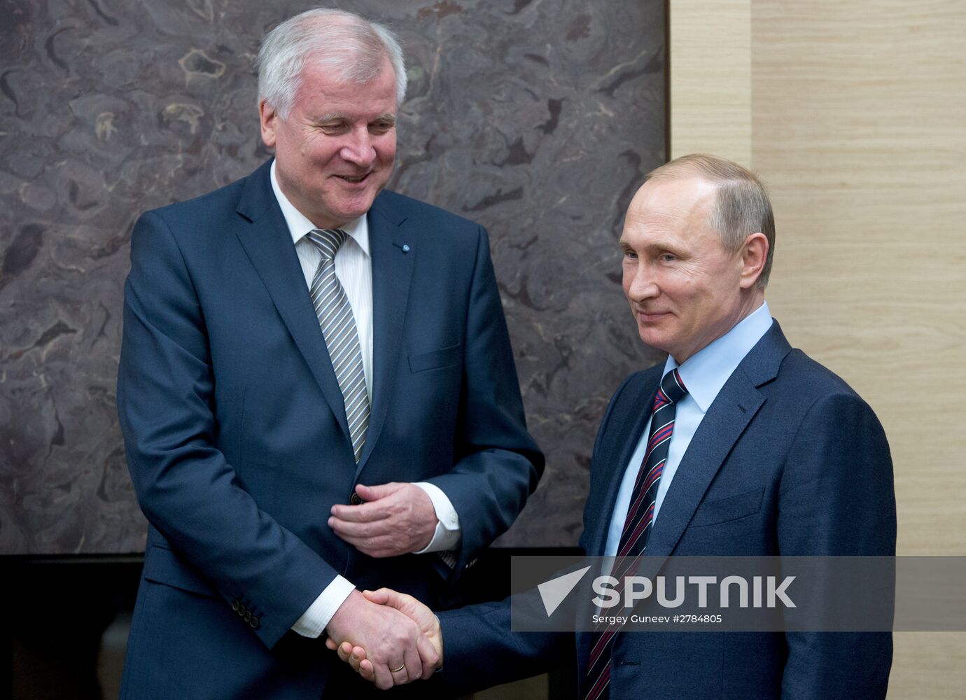 Russian President Vladimir Putin's meeting with Minister-President of Bavaria Horst Seehofer
