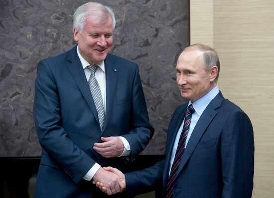 Russian President Vladimir Putin's meeting with Minister-President of Bavaria Horst Seehofer