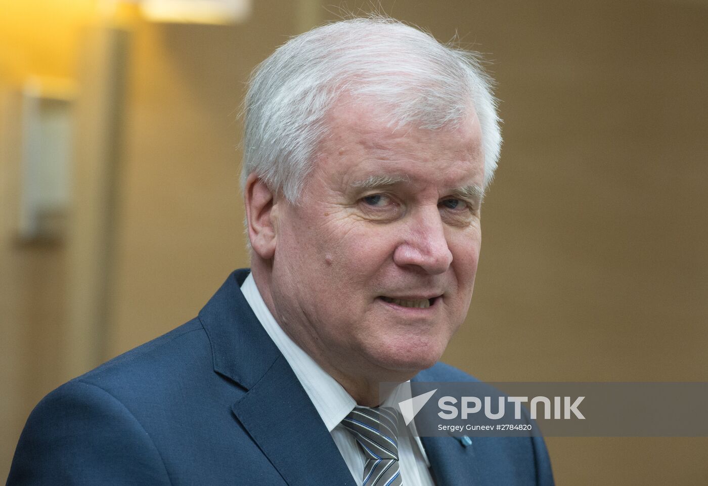 Russian President Vladimir Putin meets with Minister-President of Bavaria Horst Seehofer