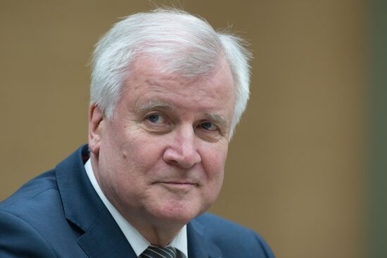Russian President Vladimir Putin meets with Minister-President of Bavaria Horst Seehofer