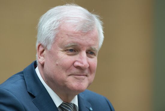 Russian President Vladimir Putin meets with Minister-President of Bavaria Horst Seehofer