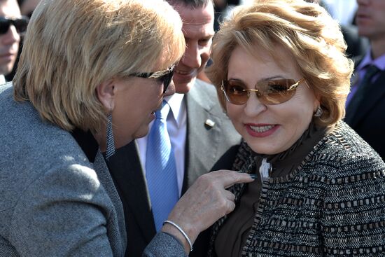 Russian Federation Council's delegation led by Speaker Valentina Matiyenko visits Israel