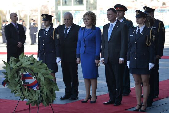 Russian Federation Council's delegation led by Speaker Valentina Matiyenko visits Israel