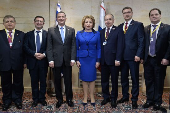 Russian Federation Council's delegation led by Speaker Valentina Matiyenko visits Israel
