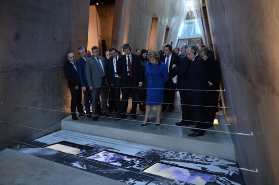 Russian Federation Council's delegation led by Speaker Valentina Matviyenko visits Israel