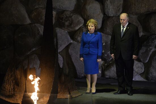 Russian Federation Council's delegation led by Speaker Valentina Matviyenko visits Israel