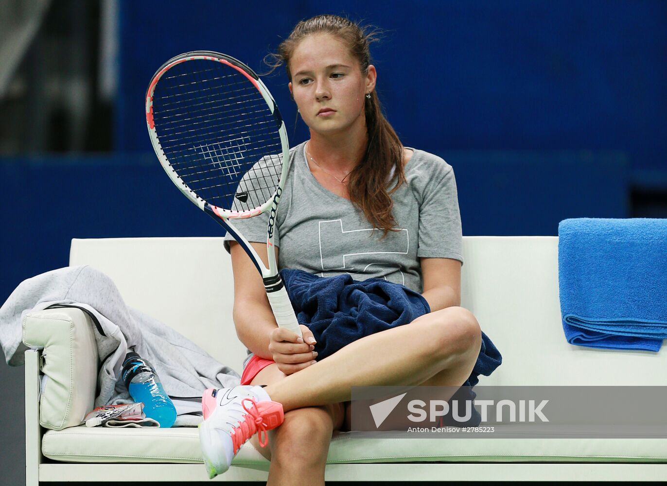 Tennis. 2016 Fed Cup. Russia - Netherlands. Russia's training session