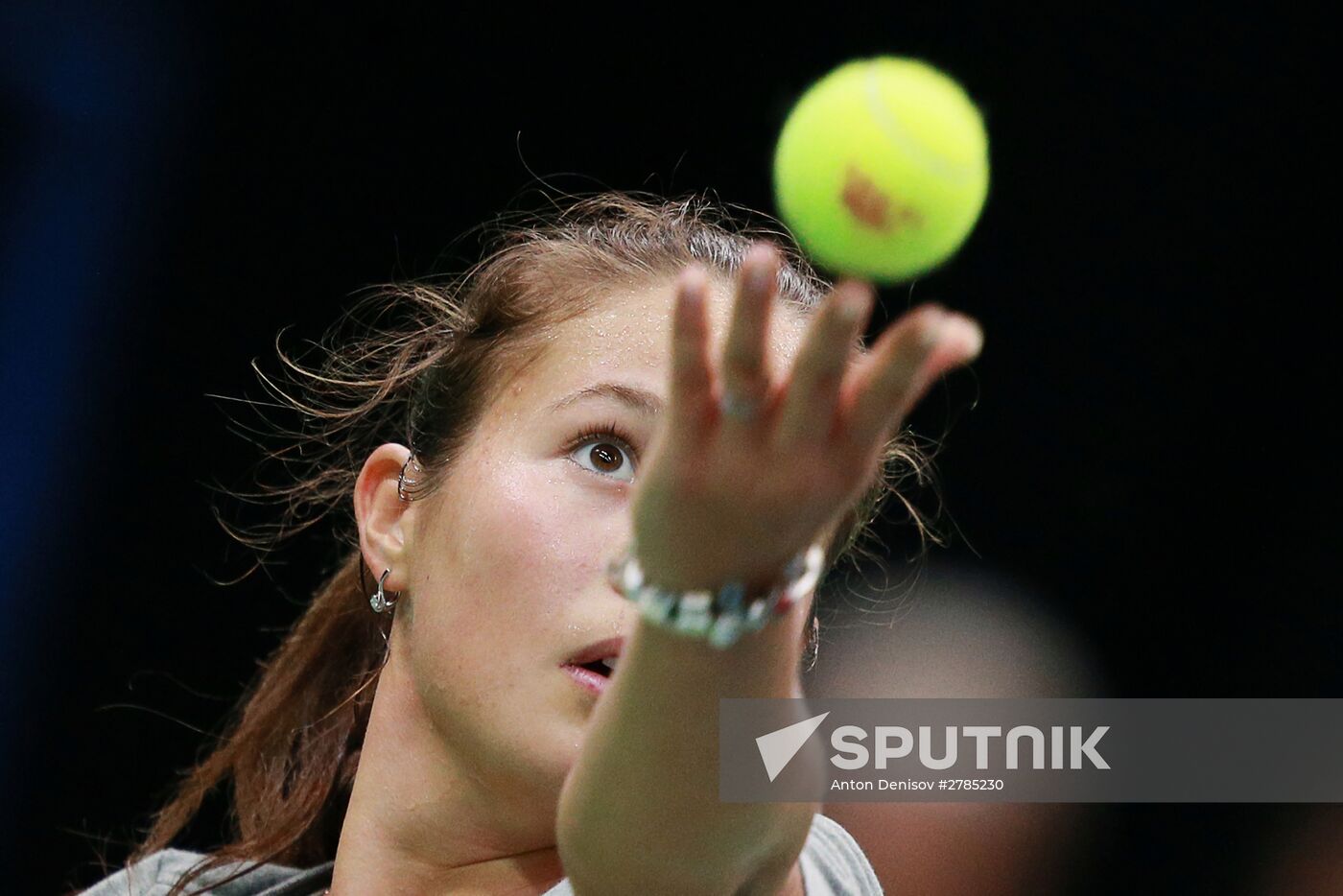 Tennis. 2016 Fed Cup. Russia - Netherlands. Russia's training session