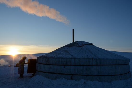 Winter ranges in Republic of Tuva