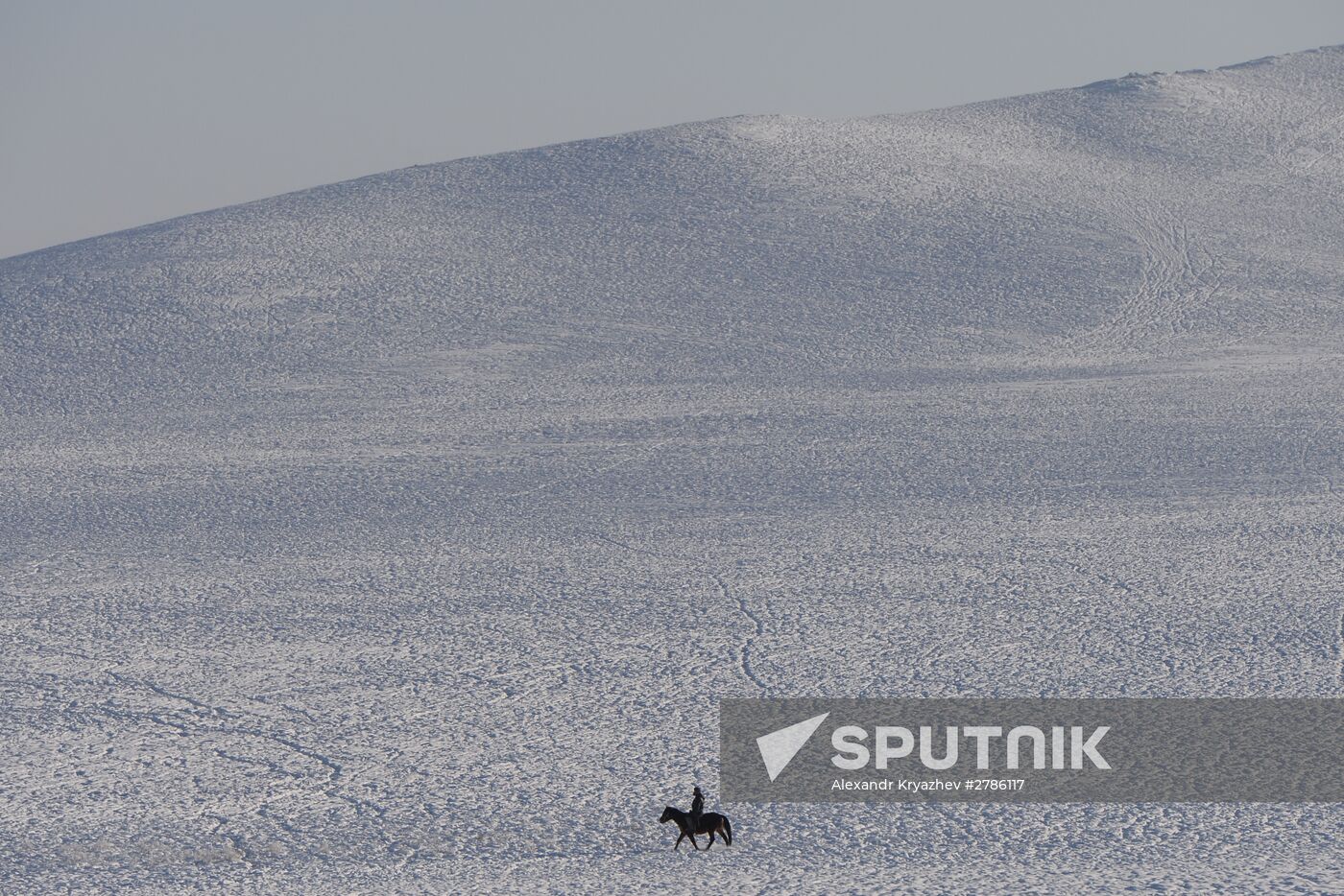 Winter ranges in Republic of Tuva